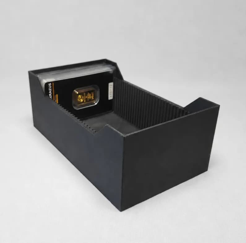 Archivbox für 40x Goldbarren im Blister, Querformat